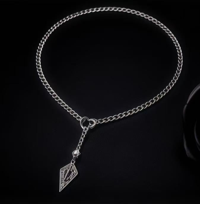 Handcrafted Gothic Silver Arrow Necklace | Dark Alternative Statement Jewelry