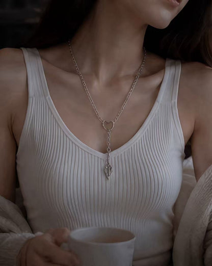 Handcrafted Gothic Silver Arrow Necklace | Dark Alternative Statement Jewelry